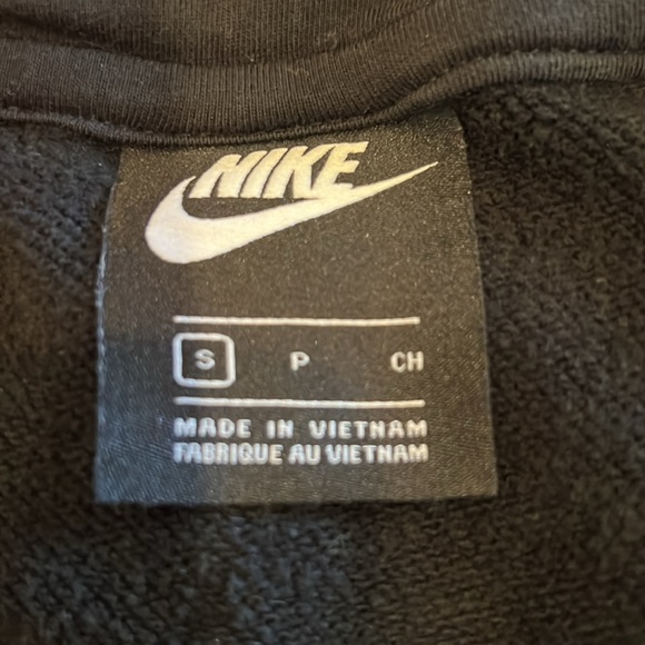 Nike crop pull over black hoodie, size S - Picture 3 of 3